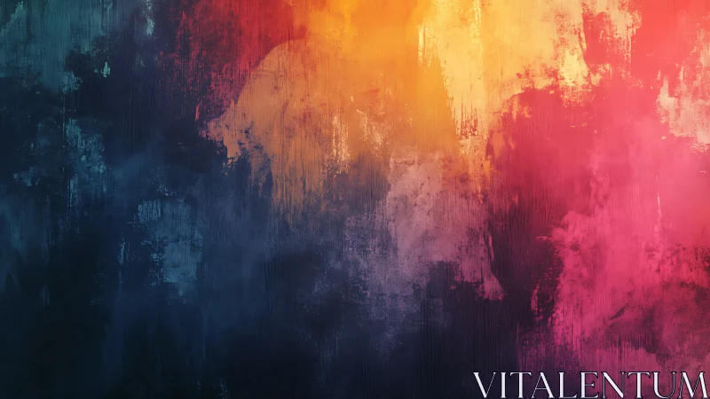 Stormlit horizon of molten color over midnight blue.