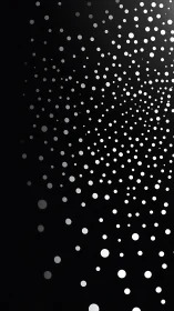 Gently glowing dots drift into darkness with calm elegance