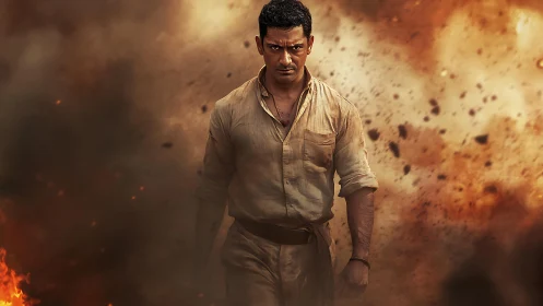 Firestorm swagger sends a lone hero striding through chaos