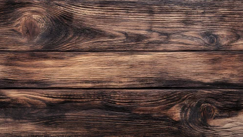 Weathered wooden planks with rich brown grain texture.