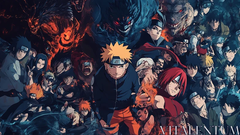 United shinobi stand strong in a swirling storm of destiny.