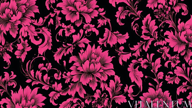 Neon Baroque Blooms Explode Against Midnight.