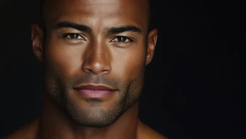 Warm, confident portrait of a man with expressive brown eyes.