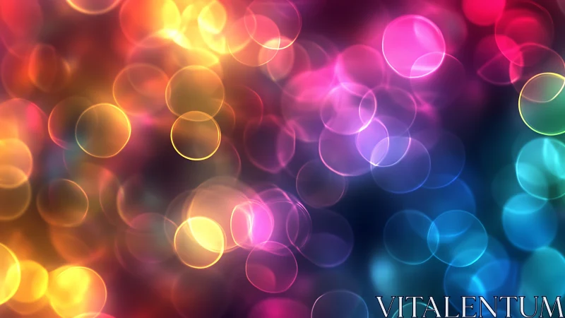 Neon bokeh constellations drifting across a velvet dusk.