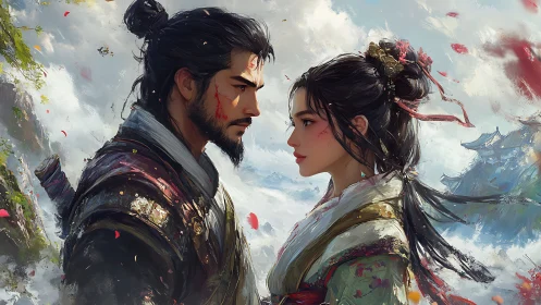 Whispers Across Mountains: Two Hearts in Silk and Sorrow.