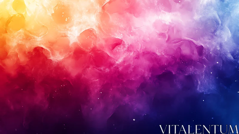 Multicolor abstract nebula texture in gradient cloud form.