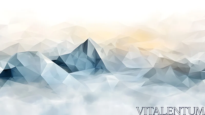 Polygon peaks breathe morning light above misty silence