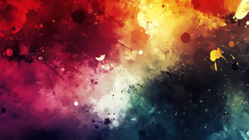 Color-splashed cosmic clouds glow with playful energy.