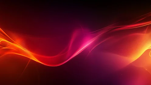 Luminous Wave Flow Abstract Design.