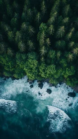 Aerial Coastal Forest Interface: Wave-Shoreline Morphological Study.