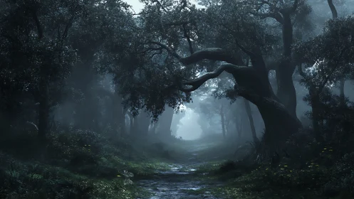 Twilight Arch: Where Gnarled Giants Guard Misty Passages.