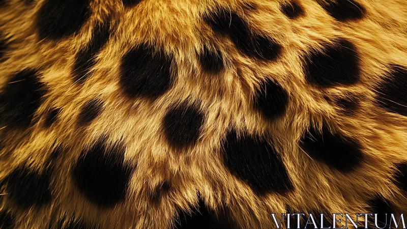 Golden Leopard Coat: Nature's Textured Pattern Symphony.