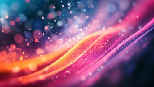 Spectral bokeh wavefronts over luminous chromatic gradients.