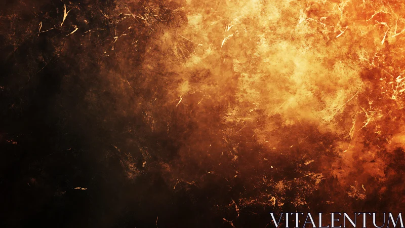 Fiery Abstract Texture with Grunge Effects and Warm Tones.