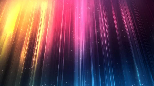 Vibrant light streaks digital abstract background in neon colors.