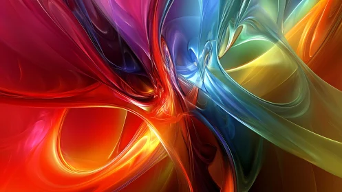 Spectral fluid dynamics in intertwined chromatic glass forms.