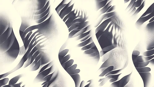 Waves of light and shadow carve hypnotic abstract canyons.