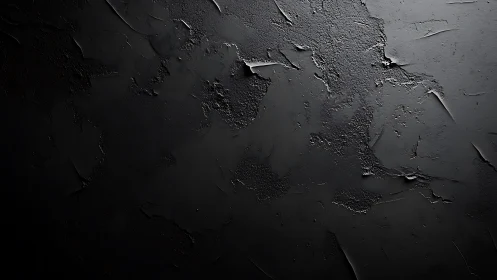 Textured black surface with quietly dramatic depth and light.