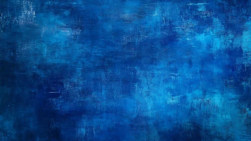 Cobalt blue abstract field renders layered textured depth