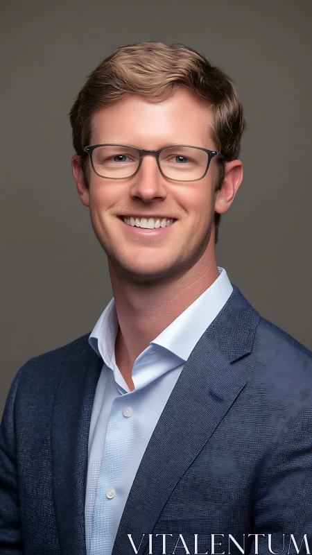 Photorealistic corporate headshot in soft studio lighting.