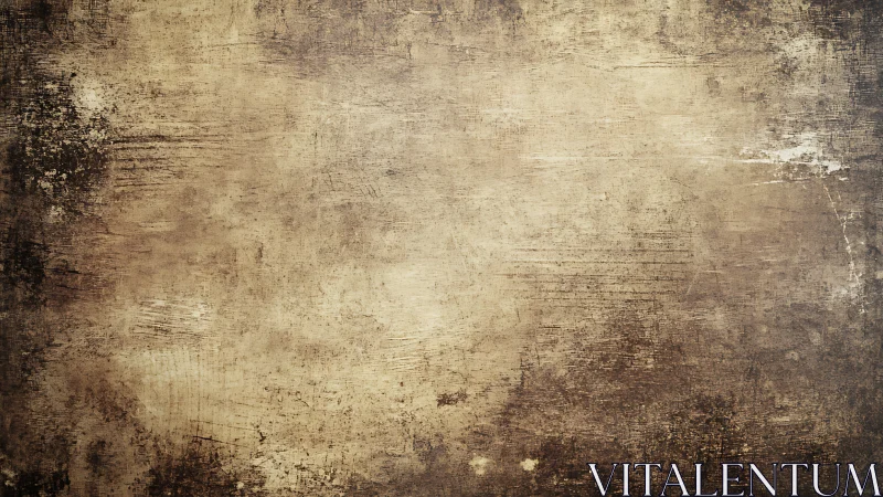 Weathered sepia grunge surface reveals layered distressed texture