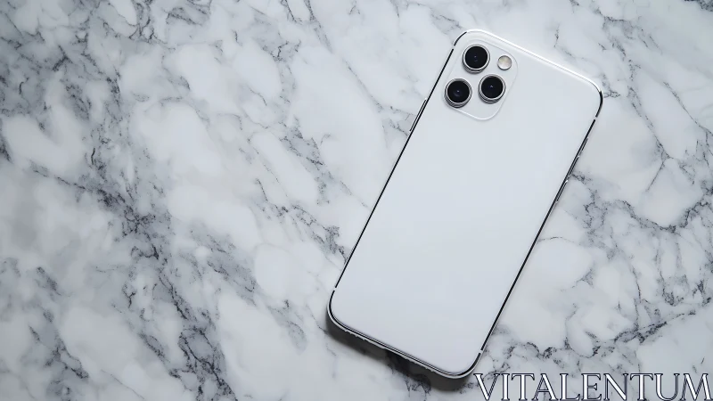 Silver Tech Dreams Resting on Marble Canvas.