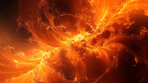 Fiery swirling light dances like living solar flames tonight