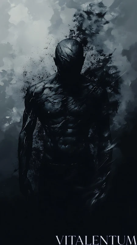 Shadow-forged wanderer walks out of dissolving midnight