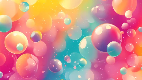 Daydream bubbles drifting through a neon candy sky.
