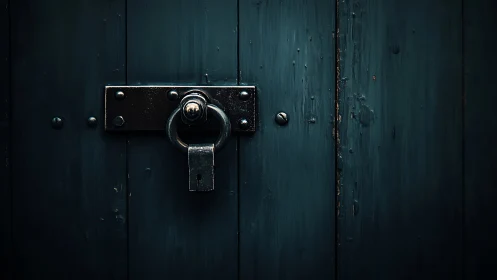 Midnight door latch murmurs of secrets behind dark wood.