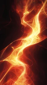 Luminous Plasma Filament Motion: Dynamic Incandescent Energy Flow.