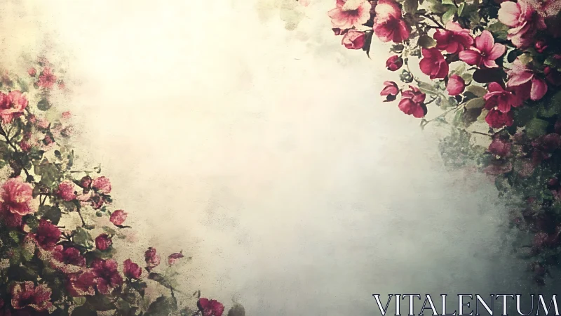 Romantic Vintage Roses Frame Your Heart with Timeless Beauty