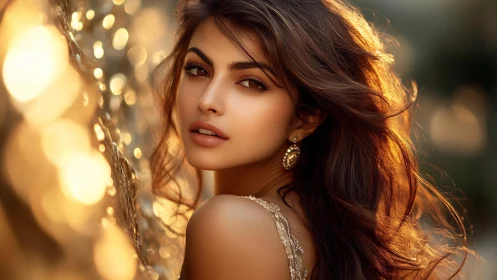 Golden hour portrait with soft light and gentle warmth.