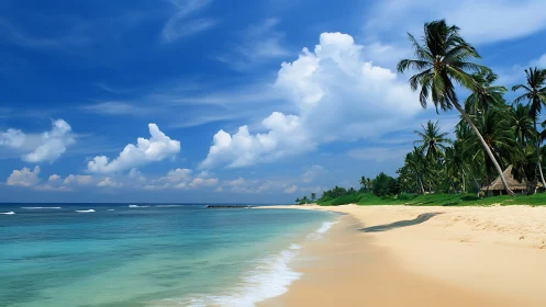 Tropical Paradise Awakens: Golden Sands Meet Turquoise Dreams