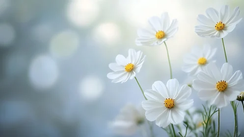 Dreamy Daisies Dance in Soft Golden Blooms.
