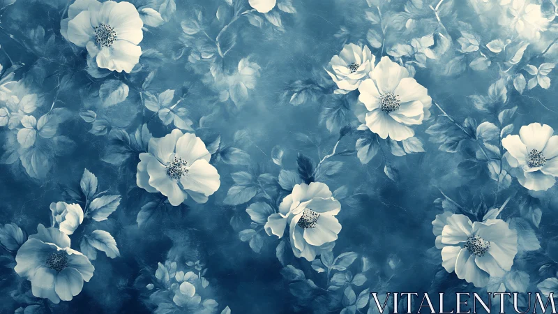 Ethereal Blooms in Twilight Reverie.