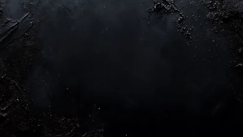 Textured black abstract surface reveals subtle tonal gradients