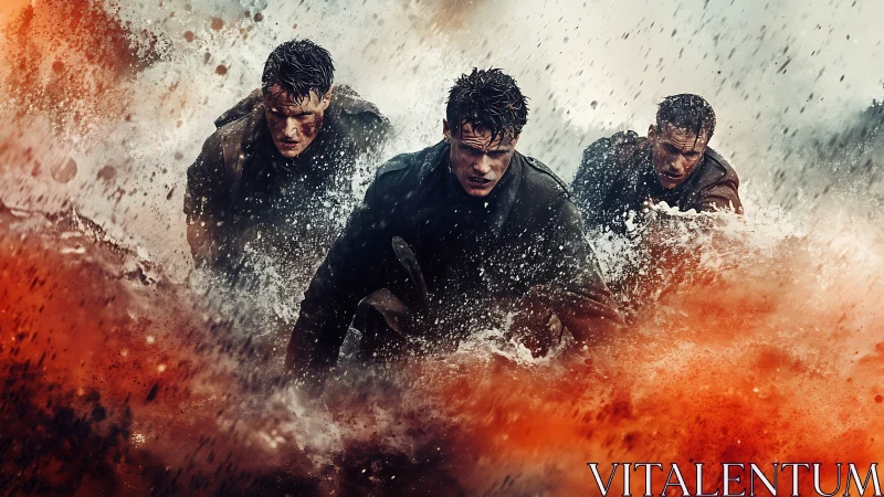 Storm of war engulfs three soldiers in a desperate escape