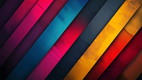 Vibrant Diagonal Stripes in Abstract Modern Art Style.