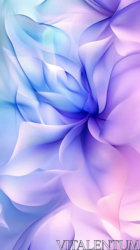 Layered translucent gradients form radial abstract folds