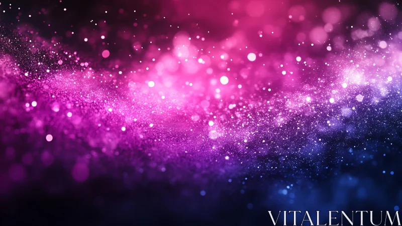 Stardust rivers tumble through neon twilight and bloom slowly