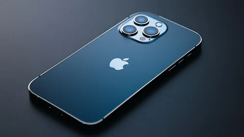 iPhone 12 Pro in Pacific Blue: Premium Smartphone Design.
