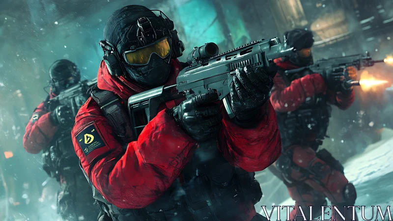 Elite tactical team ready for action-packed mission