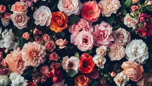 Garden's Glorious Tapestry of Blooms.