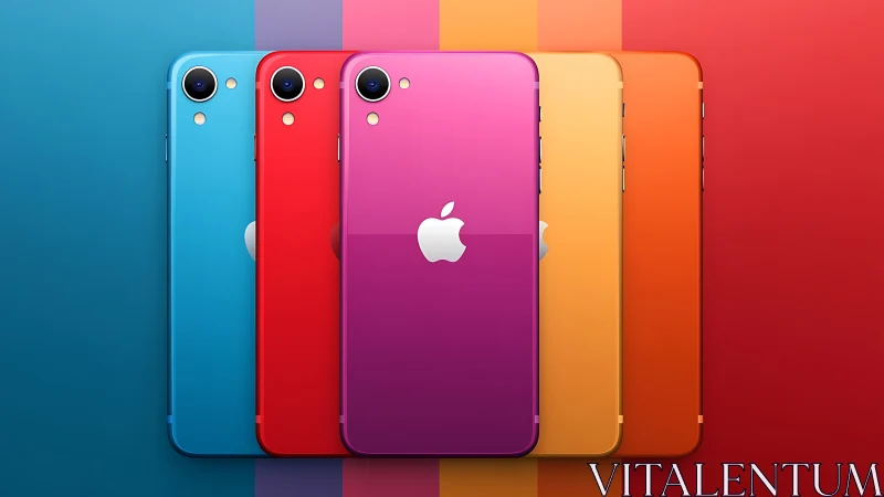 Colorful smartphone lineup glowing with playful energy.