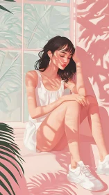 Sun-dappled daydream sketches quiet stories on warm skin