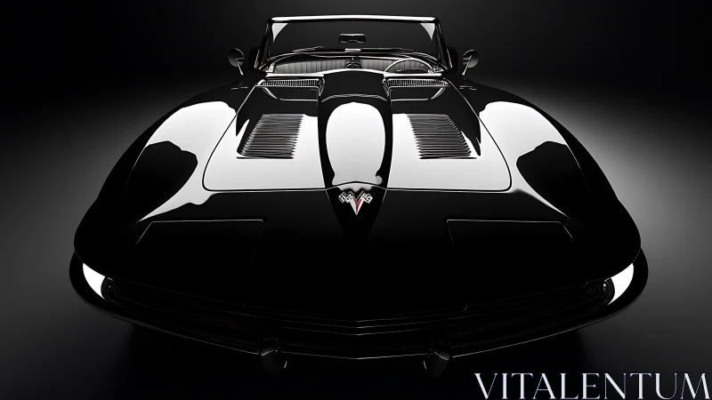 Midnight muscle glides forward in mirror-bright perfection