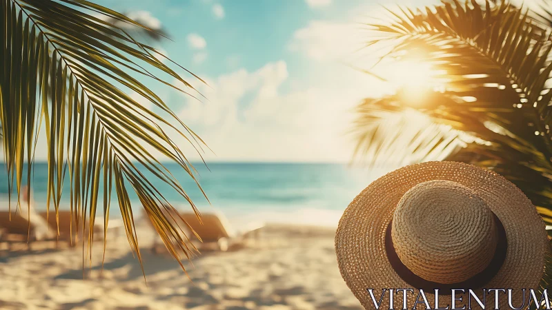 Sunlit tropical beach invites slow, carefree summer dreaming