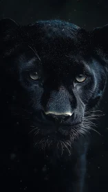 Celestial Panther: Cosmic Eyes in Darkness.