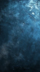 Blue textured concrete surface with rough cracked details.